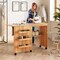 Folding Sewing Craft Table Shelf Storage Cabinet Home Furniture